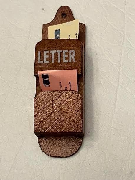 Dollhouse Miniature Wooden Letter Holder
