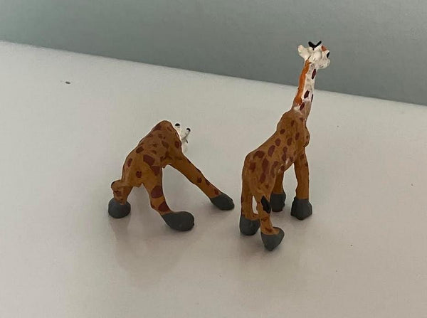 Miniature Pair of Giraffe Figurines