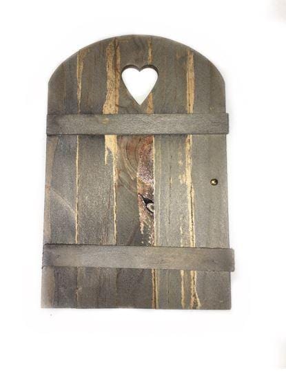 Wooden Door with Gold Doorknob