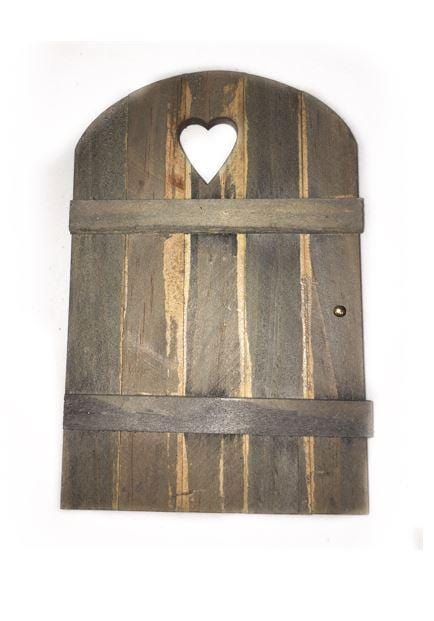 Wooden Door with Gold Doorknob