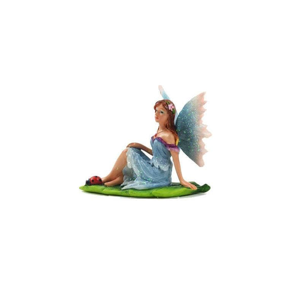 Sun Kissed Fairy In Blue on Leaf