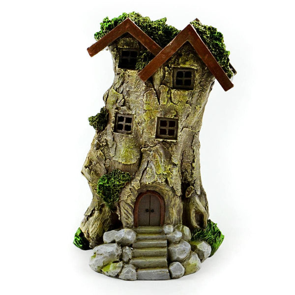 LED Fairy Tree House Miniature, Forest Tree House Miniature