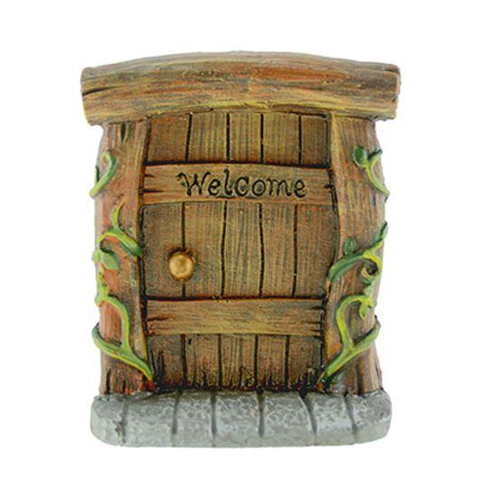 Brown Fairy Door with Vines