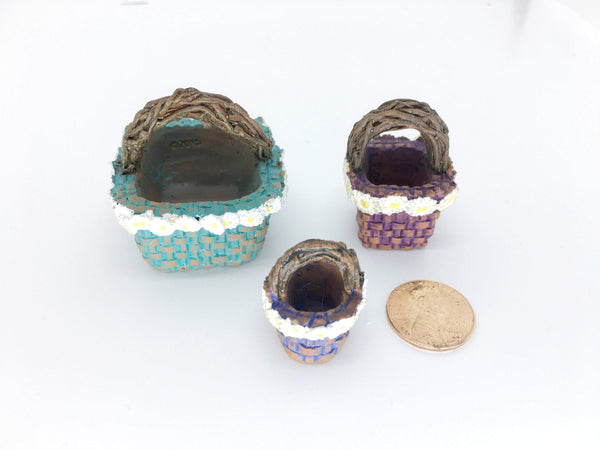 Dollhouse Daisy Basket Set