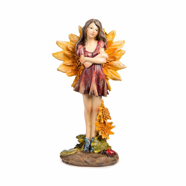 Standing Flower Wing Fairy with Red