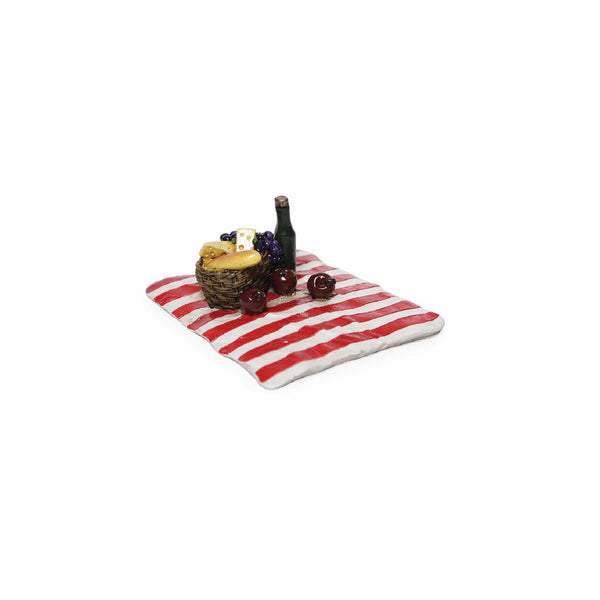Miniature Wine and Fruit Filled Picnic Basket