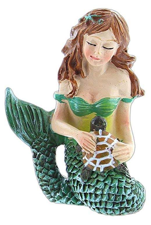 Mermaid with an Animal, Green, Pink Or Blue Mermaid Choice, Sitting Mermaid, Beach Cake Topper