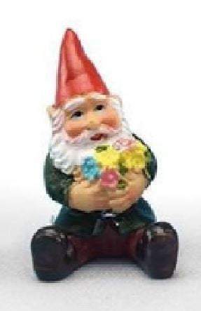 Miniature Gnomes, Set of 4 Fairy Garden Gnomes, Choice of 1.75" Gnome Set or 1.25" Gnome Set