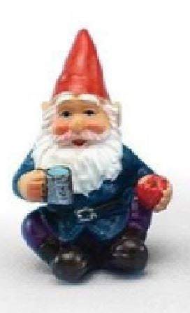Miniature Gnomes, Set of 4 Fairy Garden Gnomes, Choice of 1.75" Gnome Set or 1.25" Gnome Set