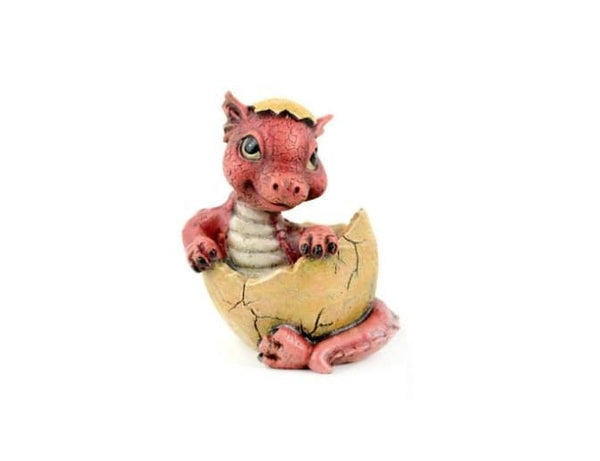 Red Baby Dragon Hatchling in a Green Nest, Dragon Egg Hatching