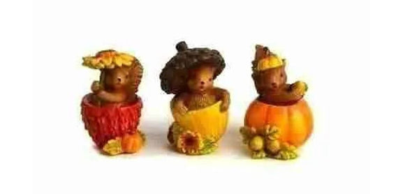 Fall Squirrel in an Acorn, Miniature Squirrel with Acorn Top, Fall Squirrel Cake Topper