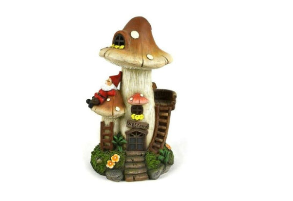 Solar Mushroom House with Gnome, 10
