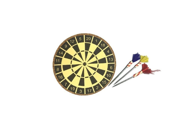 Dollhouse Miniature Dartboard with Darts, Dollhouse Game, Dollhouse Pub Game
