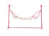Pink and Yellow Metal Hammock