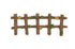Miniature Resin Brown Fence