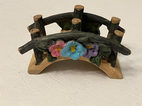 Miniature Bridge with Flowers