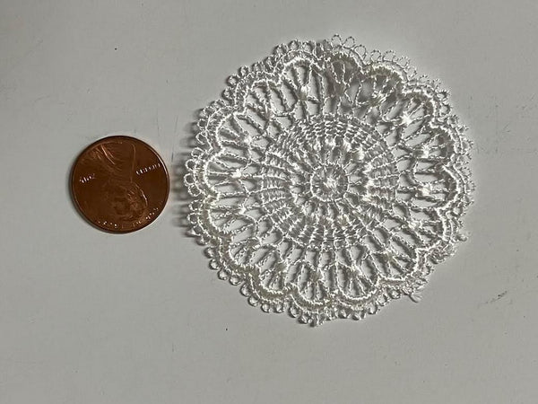 Dollhouse Miniature Lacy Doily