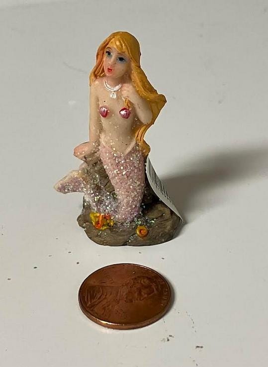 Micro Miniature Mermaid With a Lavender Tail 2