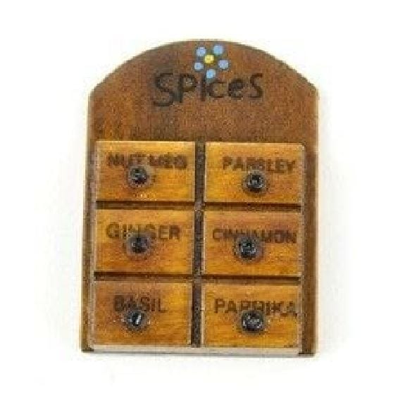 Dollhouse Miniature Spice Cabinet