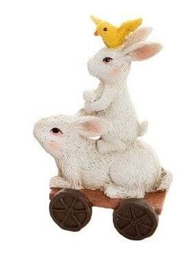 Baby Rabbits on Cart,