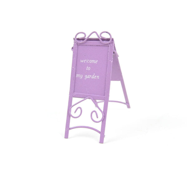 Lavender 'Welcome To My Garden' Sign