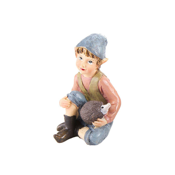 Pixie Boy with Hedgehog