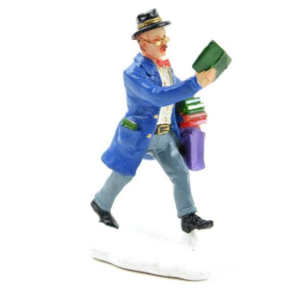 Miniature Man with Books