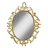 Gold Oval Dollhouse Mirror Miniature