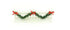 White Christmas Fence with Garland