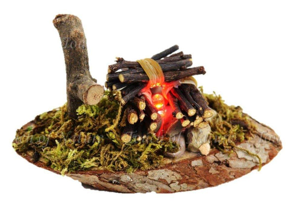 Stacked Log LED Campfire