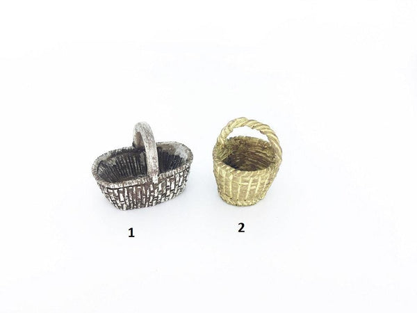 Miniature Produce Baskets, Fruit Basket, Farm Basket, Dollhouse Basket