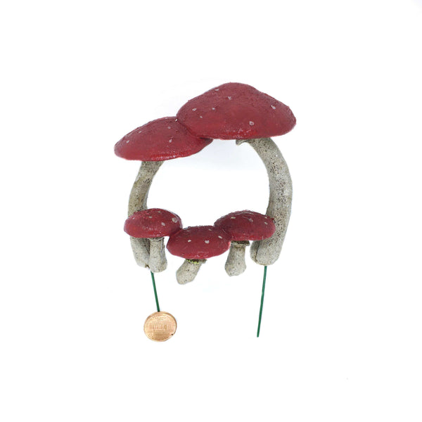 Red Mushroom Arbor  with Seats