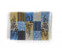Dollhouse Miniature Contemporary Blue and Tan Rug
