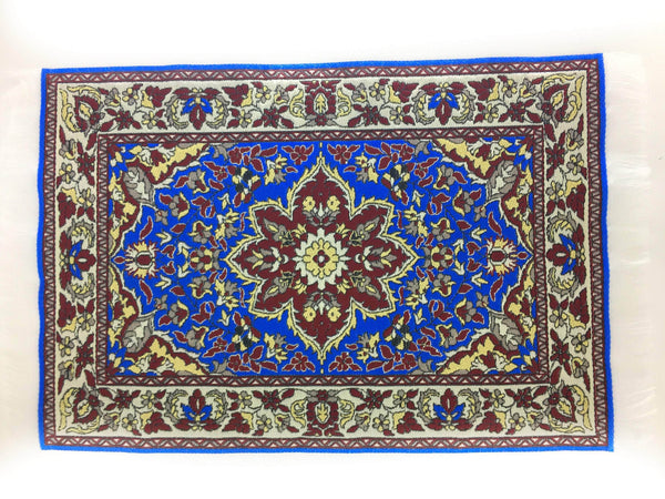 Dollhouse Royal Blue Woven Rug