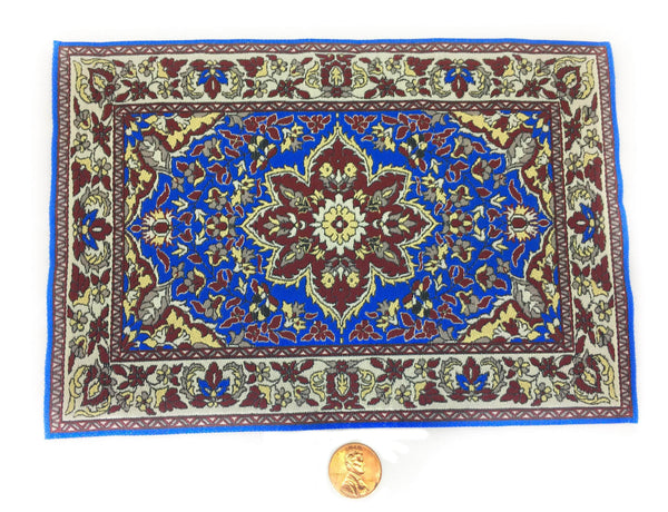 Dollhouse Royal Blue Woven Rug