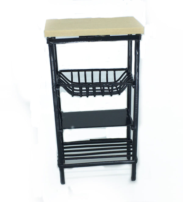 Miniature Wood Topped Kitchen Shelf
