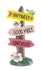 Spring Garden Sign, Colorful  Happiness Sign, Pink Fairy Garden Accessory, Cake Topper