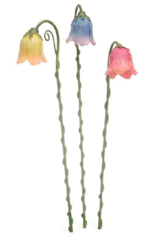 8&quot; Fairy Garden Glow Light, Flower Street Light, Fairy Garden Glow in the Dark Light, Choice of Blue, Yellow, Pink
