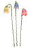 8&quot; Fairy Garden Glow Light, Flower Street Light, Fairy Garden Glow in the Dark Light, Choice of Blue, Yellow, Pink