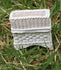 Choice of Miniature White Planter, Dollhouse Planter, Faux Wicker White Planter