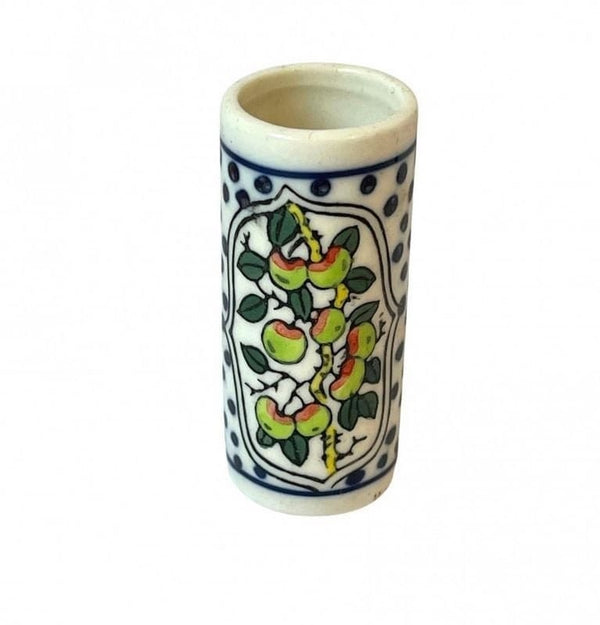 Miniature Painted Porcelain Umbrella Stand, Dollhouse Hallway Accessory