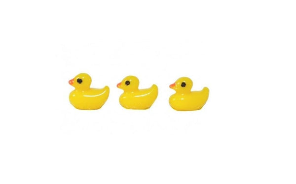 Miniature Yellow Ducks, Dollhouse Bathtub Ducks, Pond Ducks