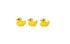 Miniature Yellow Ducks, Dollhouse Bathtub Ducks, Pond Ducks