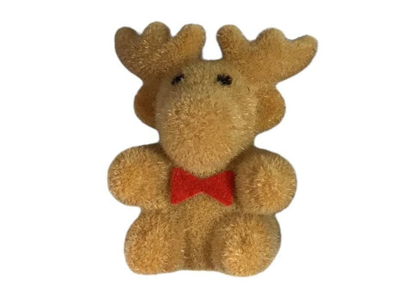 Miniature Toy Reindeer, Dollhouse Fuzzy Reindeer, Mini Christmas  Deer